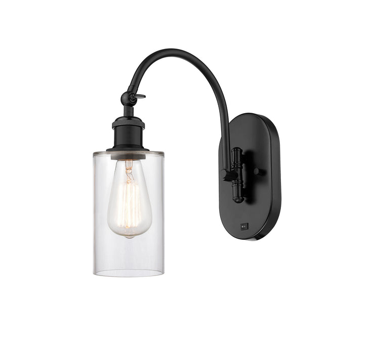 Innovations 518-1W-BK-G802 One Light Wall Sconce, Matte Black