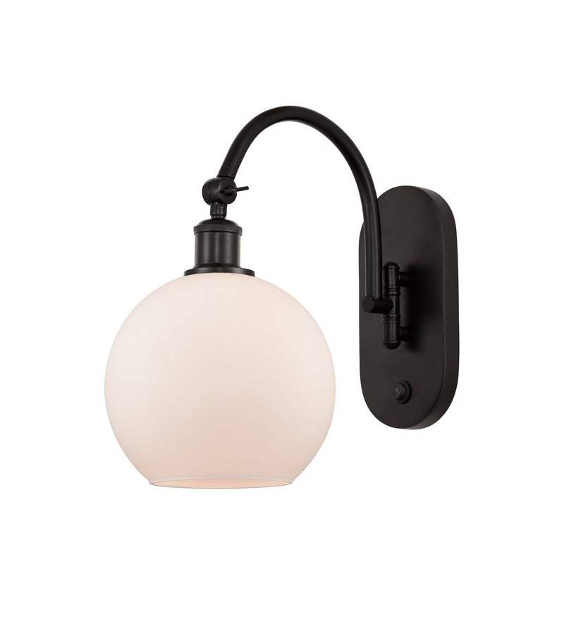 Innovations 518-1W-OB-G121-8 One Light Wall Sconce, Oil Rubbed Bronze