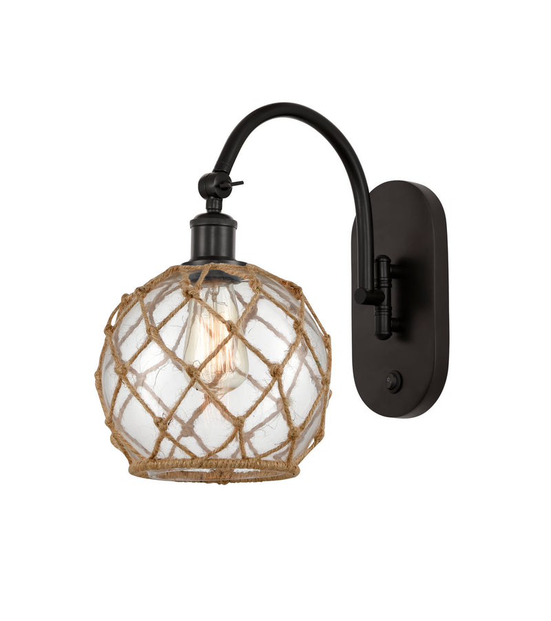 Innovations 518-1W-OB-G122-8RB-LED LED Wall Sconce, Oil Rubbed Bronze