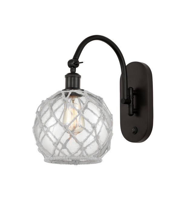 Innovations 518-1W-OB-G122-8RW One Light Wall Sconce, Oil Rubbed Bronze