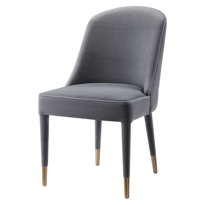 Uttermost 23555-2 Chairs, Set Of 2, Brushed Brass