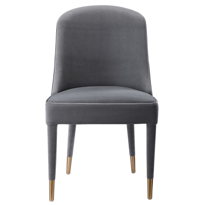 Uttermost 23555-2 Chairs, Set Of 2, Brushed Brass