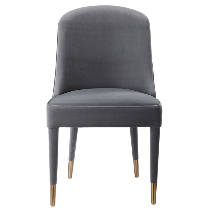 Uttermost 23555-2 Chairs, Set Of 2, Brushed Brass