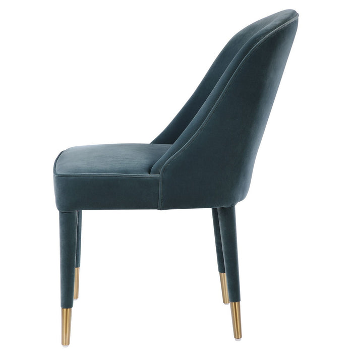 Uttermost 23556-2 Chairs, Set Of 2, Brushed Brass