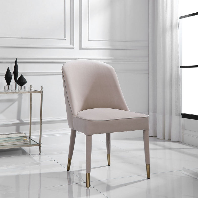 Uttermost 23593-2 Armless Chair Set Of 2, Brushed Brass