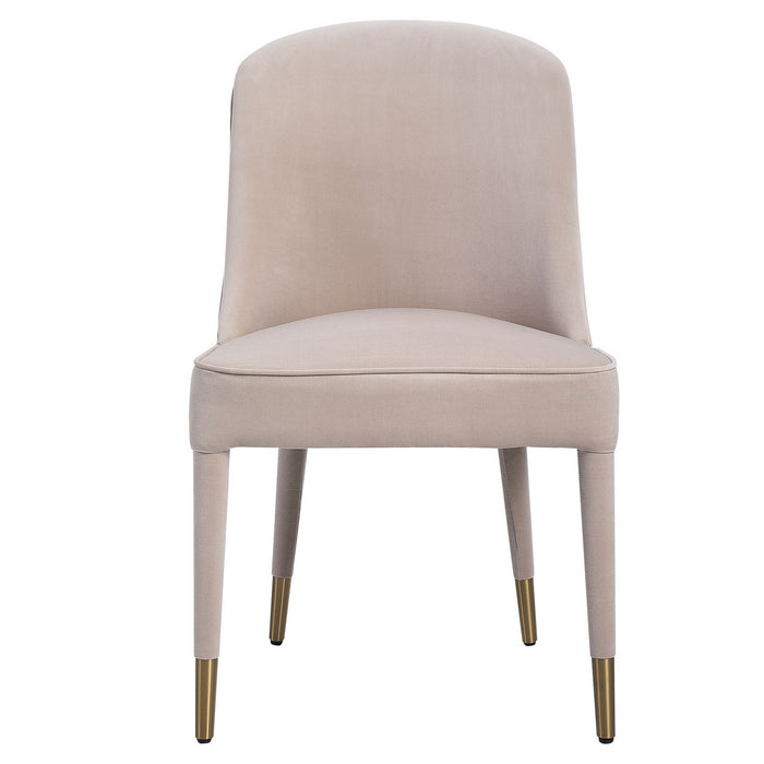 Uttermost 23593-2 Armless Chair Set Of 2, Brushed Brass