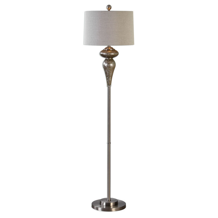 Uttermost 28102-2 Floor Lamp,Set Of 2, Brushed Nickel