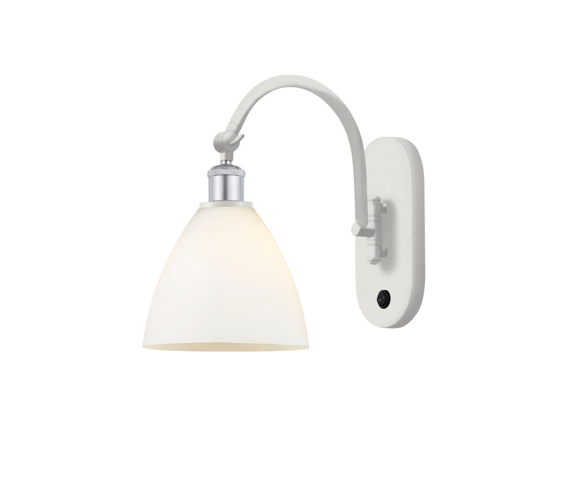 Innovations 518-1W-WPC-GBD-751 One Light Wall Sconce, White Polished Chrome