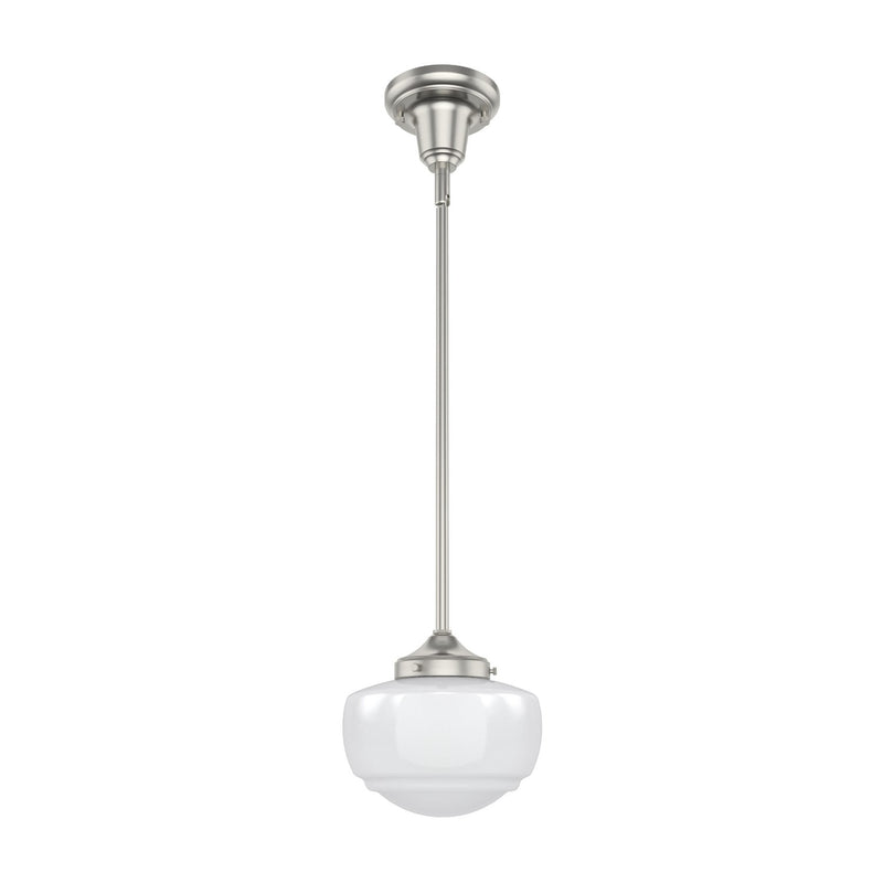 Hunter 19026 One Light Pendant, Brushed Nickel