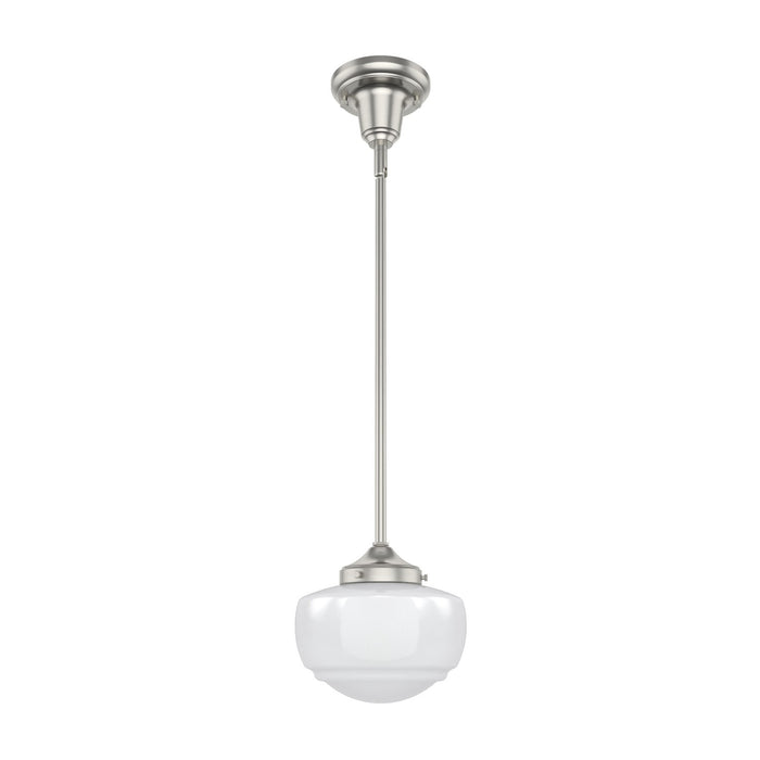 Hunter 19026 One Light Pendant, Brushed Nickel
