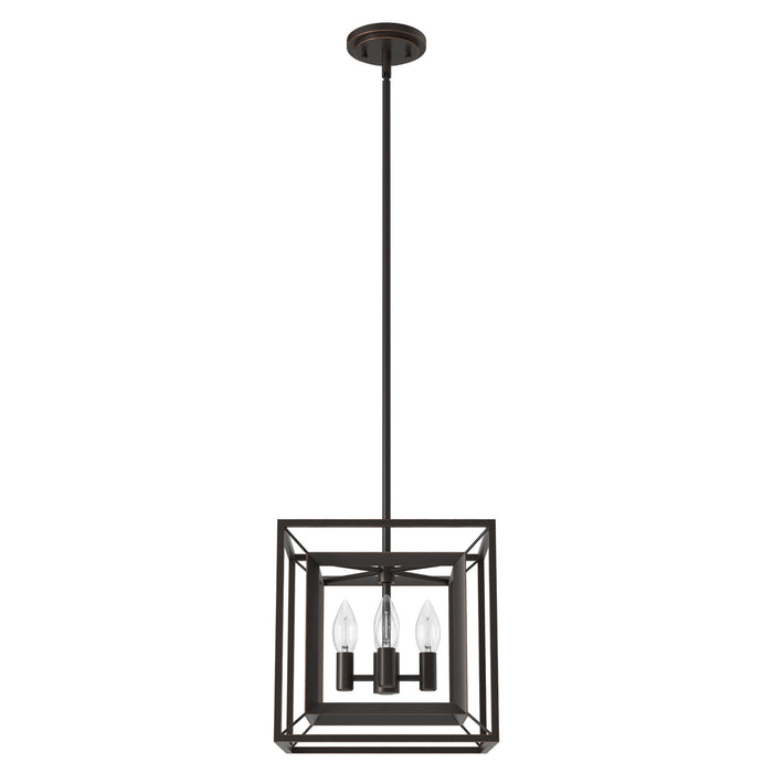 Hunter 19413 Four Light Pendant, Onyx Bengal