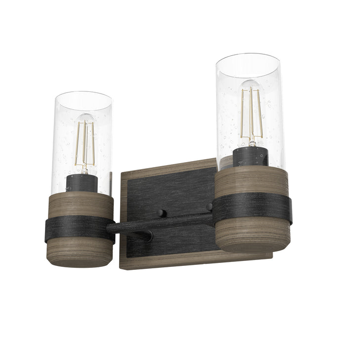 Hunter 19464 Two Light Vanity, Rustic Iron