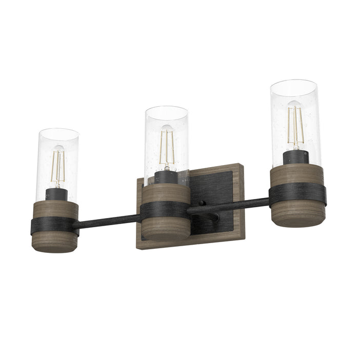 Hunter 19466 Three Light Vanity, Rustic Iron