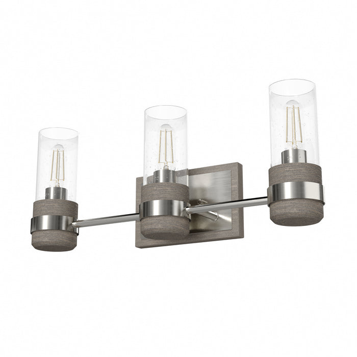 Hunter 19467 Three Light Vanity, Brushed Nickel