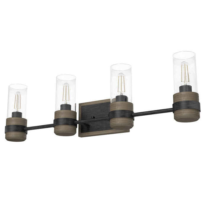 Hunter 19468 Four Light Vanity, Rustic Iron