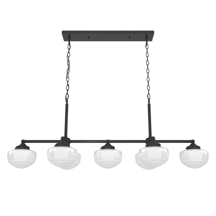 Hunter 19494 Seven Light Linear Chandelier, Noble Bronze