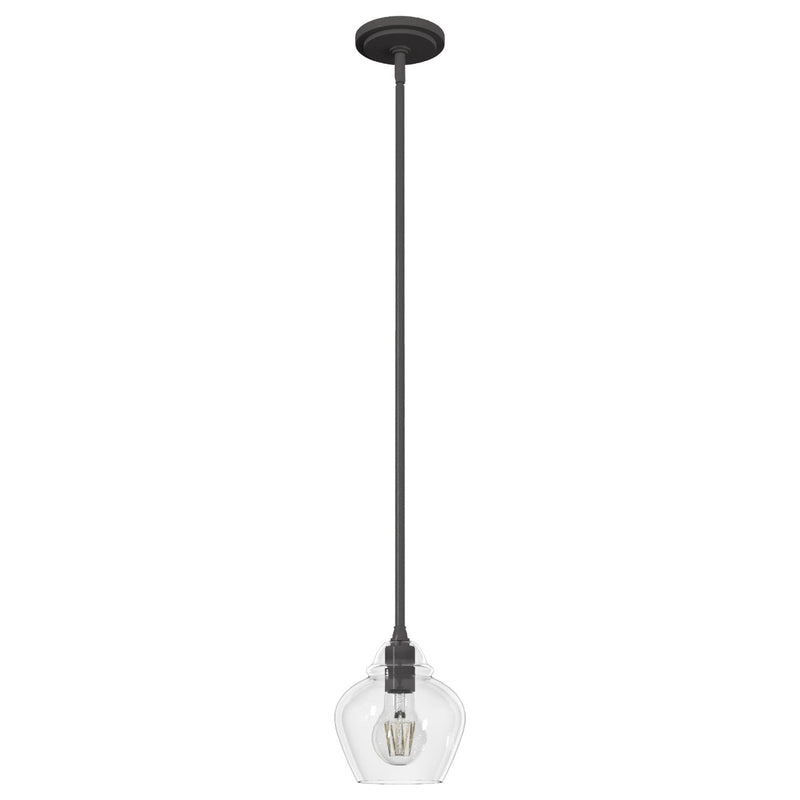 Hunter 19648 One Light Pendant, Noble Bronze
