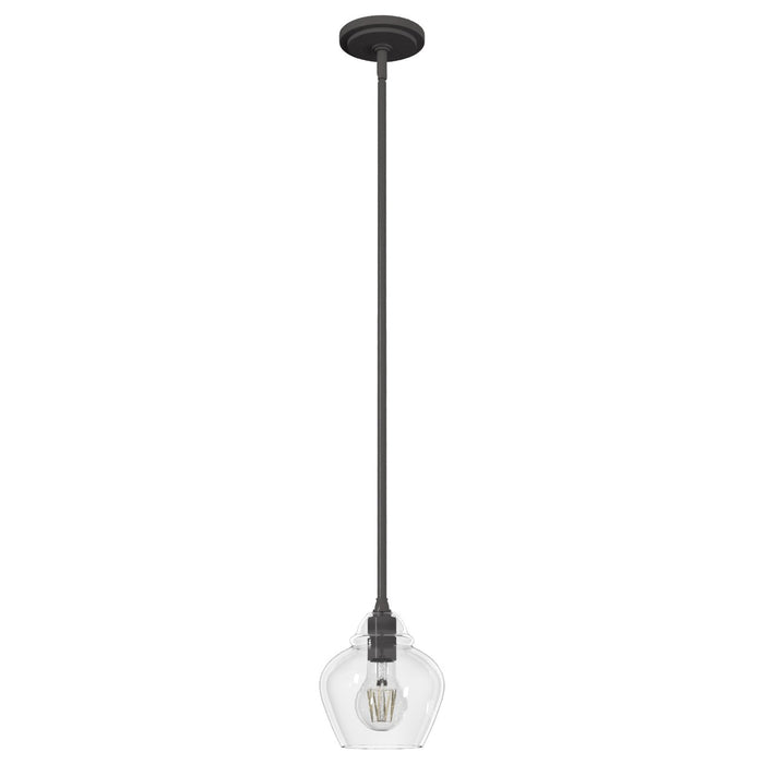 Hunter 19648 One Light Pendant, Noble Bronze