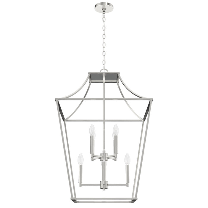 Hunter 19772 Eight Light Pendant, Brushed Nickel