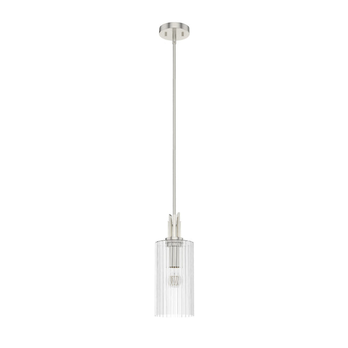 Hunter 19792 One Light Pendant, Brushed Nickel
