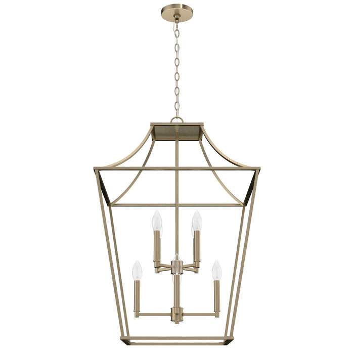Hunter 19873 Eight Light Pendant, Alturas Gold