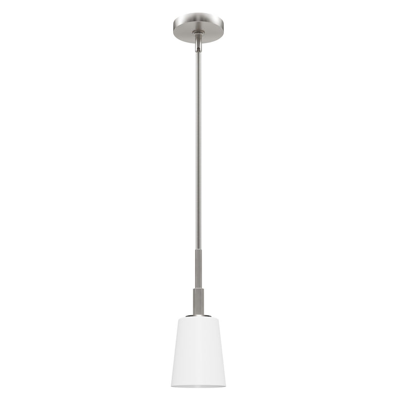 Hunter 19887 One Light Pendant, Brushed Nickel