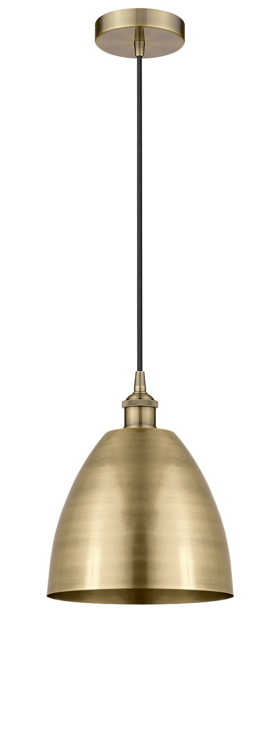 Innovations 616-1P-AB-MBD-9-AB One Light Mini Pendant, Antique Brass
