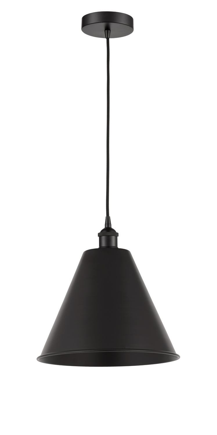Innovations 616-1P-BK-MBC-12-BK One Light Mini Pendant, Matte Black