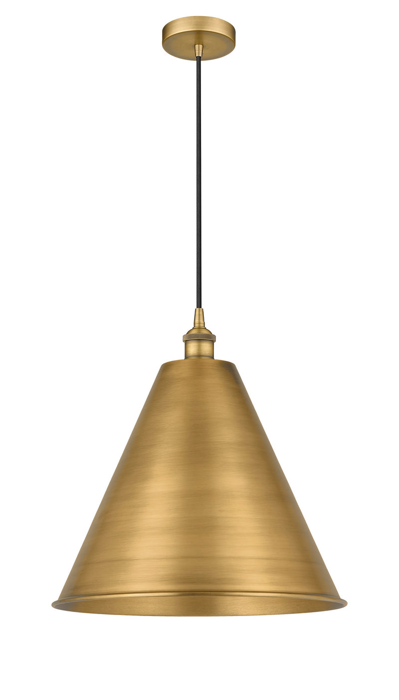 Innovations 616-1P-BB-MBC-16-BB One Light Mini Pendant, Brushed Brass