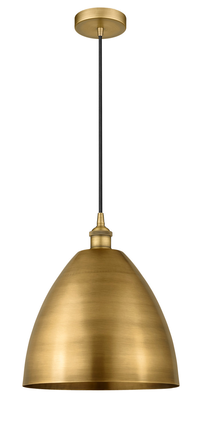 Innovations 616-1P-BB-MBD-12-BB One Light Mini Pendant, Brushed Brass
