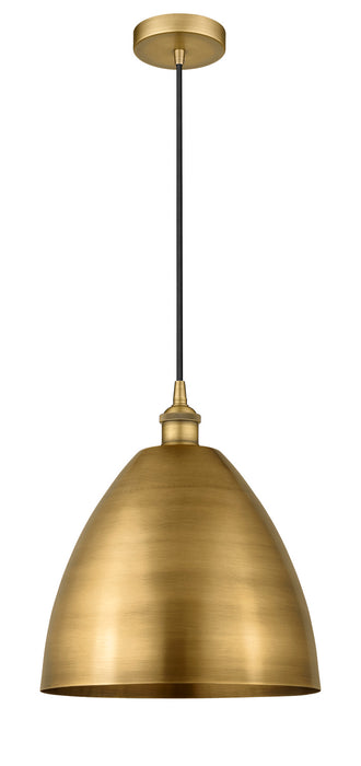 Innovations 616-1P-BB-MBD-12-BB One Light Mini Pendant, Brushed Brass