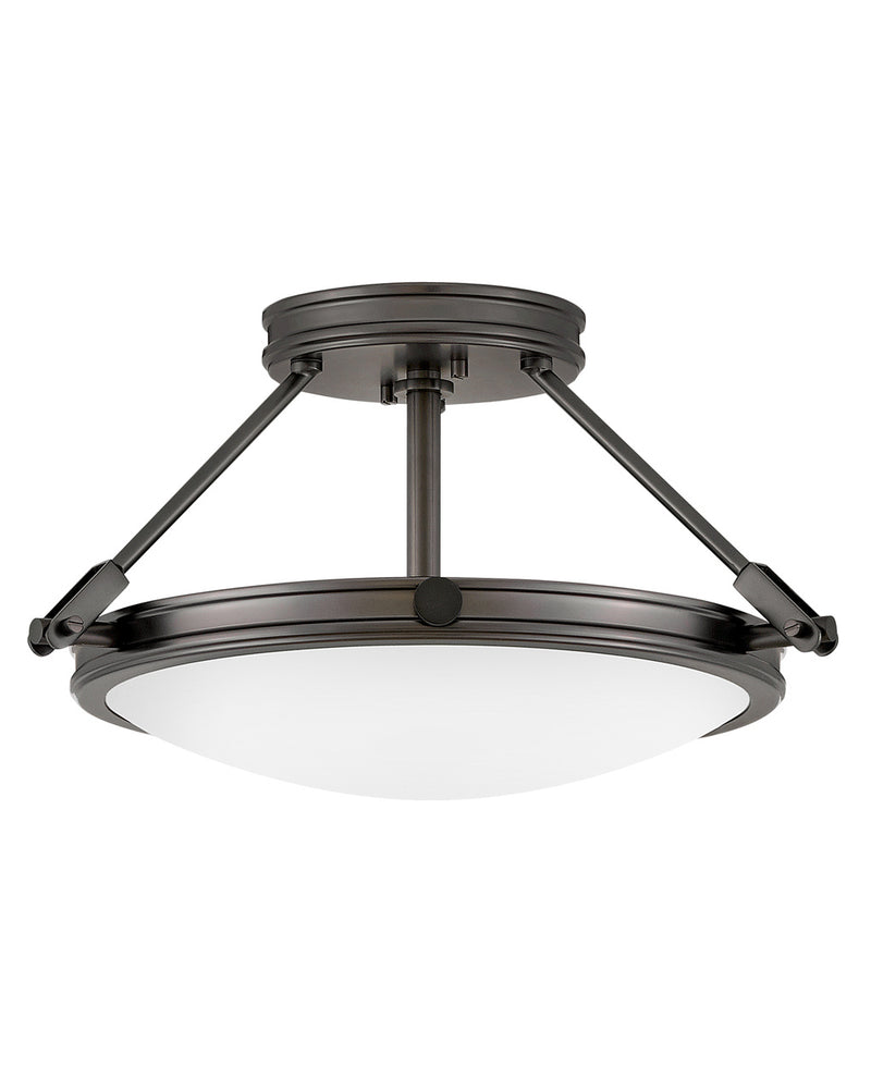Hinkley 3381BX LED Semi-Flush Mount, Black Oxide