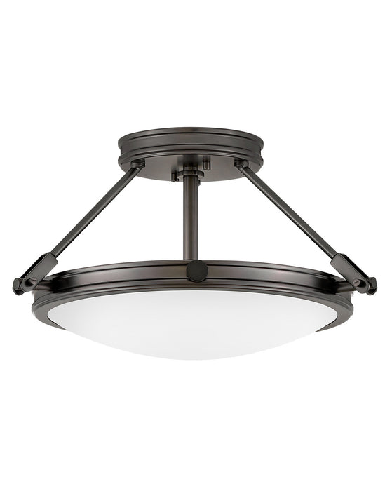Hinkley 3381BX LED Semi-Flush Mount, Black Oxide
