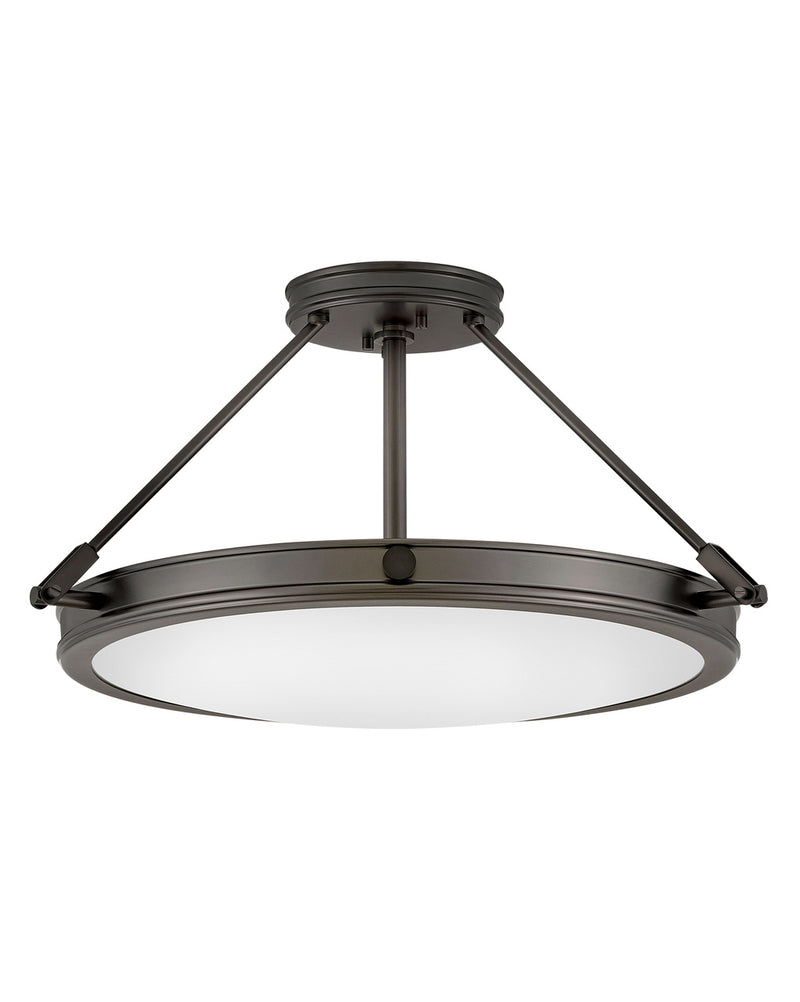 Hinkley 3382BX LED Semi-Flush Mount, Black Oxide