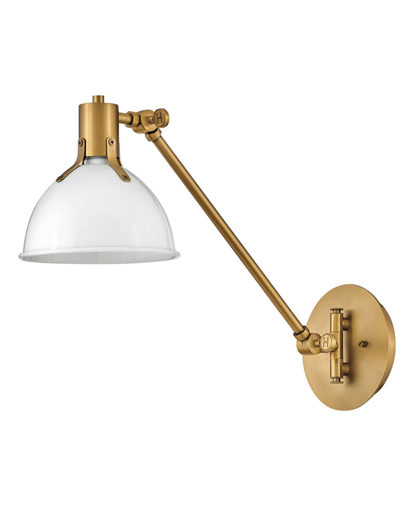 Hinkley 3480PT LED Wall Sconce, Polished White