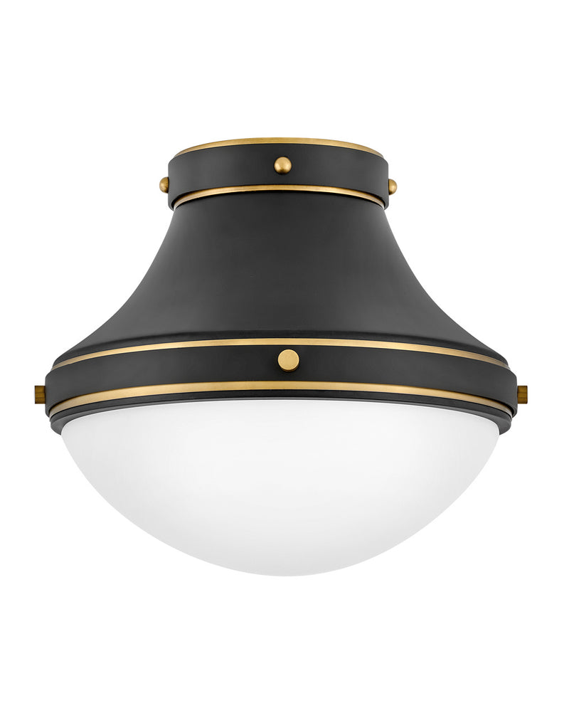 Hinkley 39051BK LED Flush Mount, Black