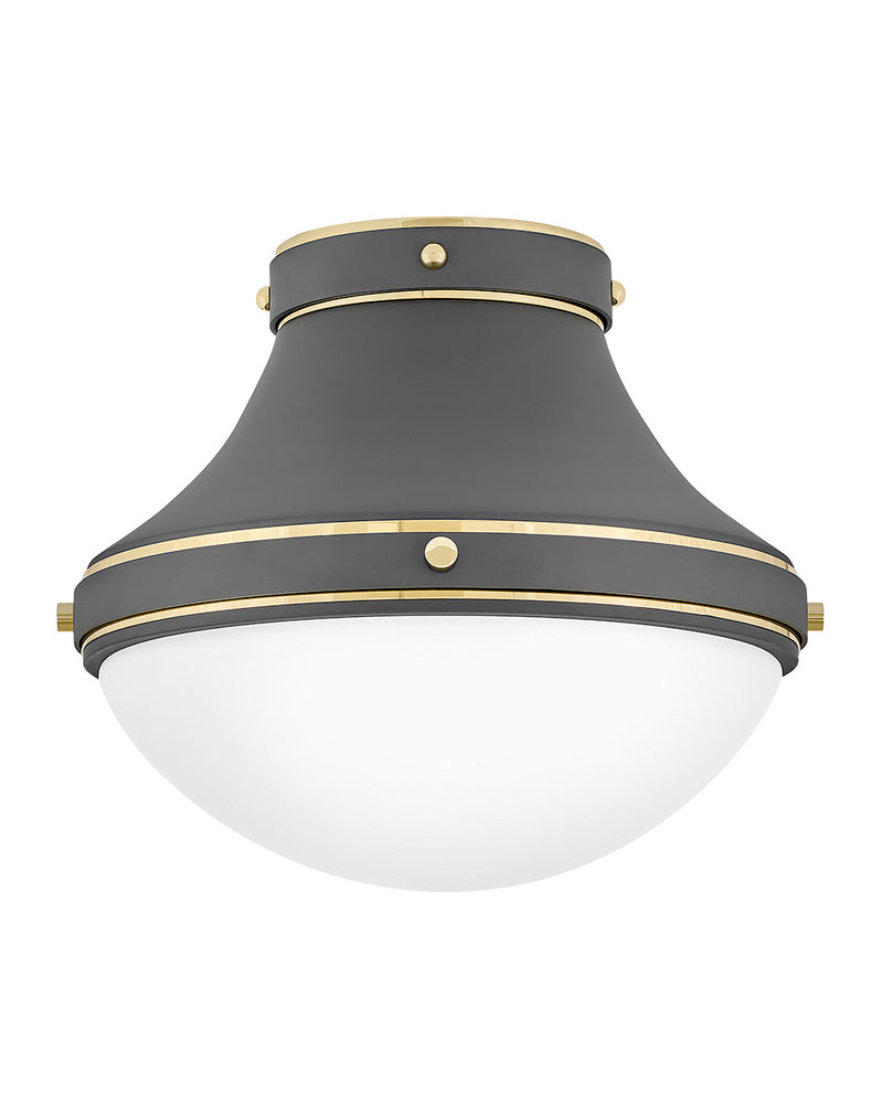 Hinkley 39051DMG LED Flush Mount, Dark Matte Grey