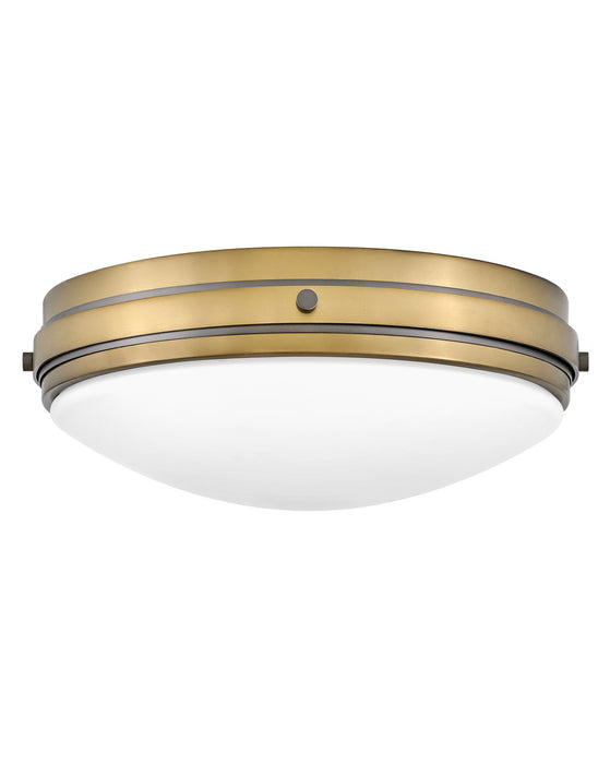 Hinkley 39053HB LED Flush Mount, Heritage Brass