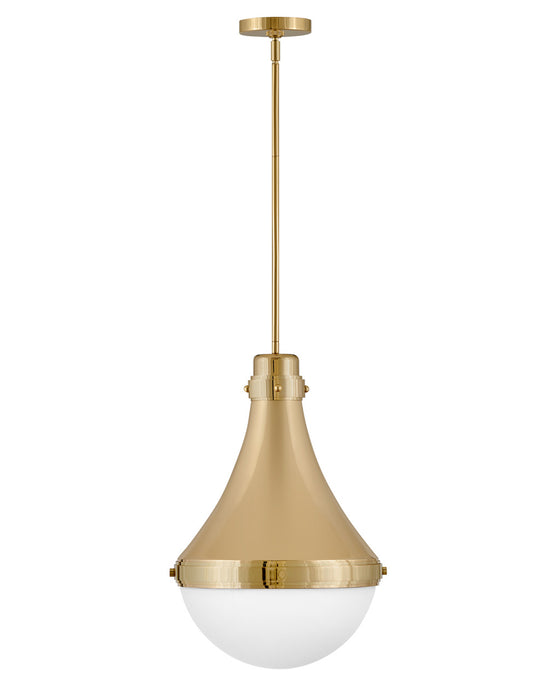 Hinkley 39054BBR LED Pendant, Bright Brass