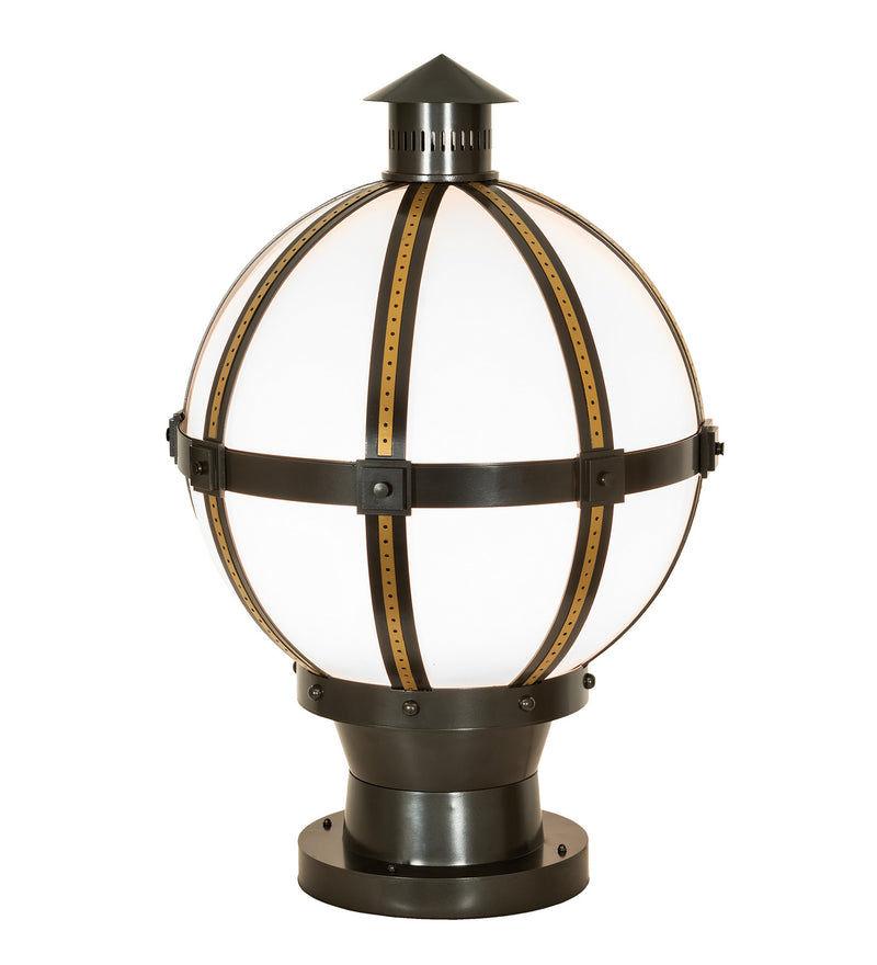 Meyda Tiffany 246532 One Light Pier Mount, Oil Rubbed Bronze & Goldtastic