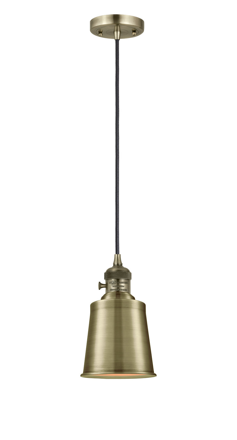 Innovations 201CSW-AB-M9-AB-LED LED Mini Pendant, Antique Brass