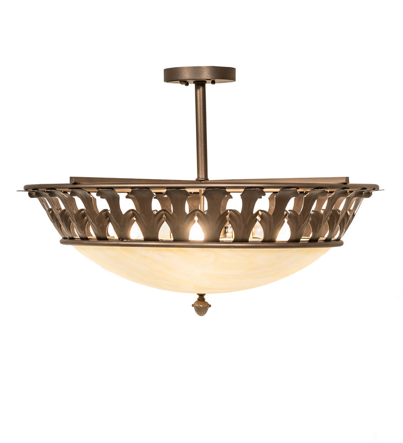 Meyda Tiffany 252764 Four Light Semi-Flushmount, Tyler Bronze