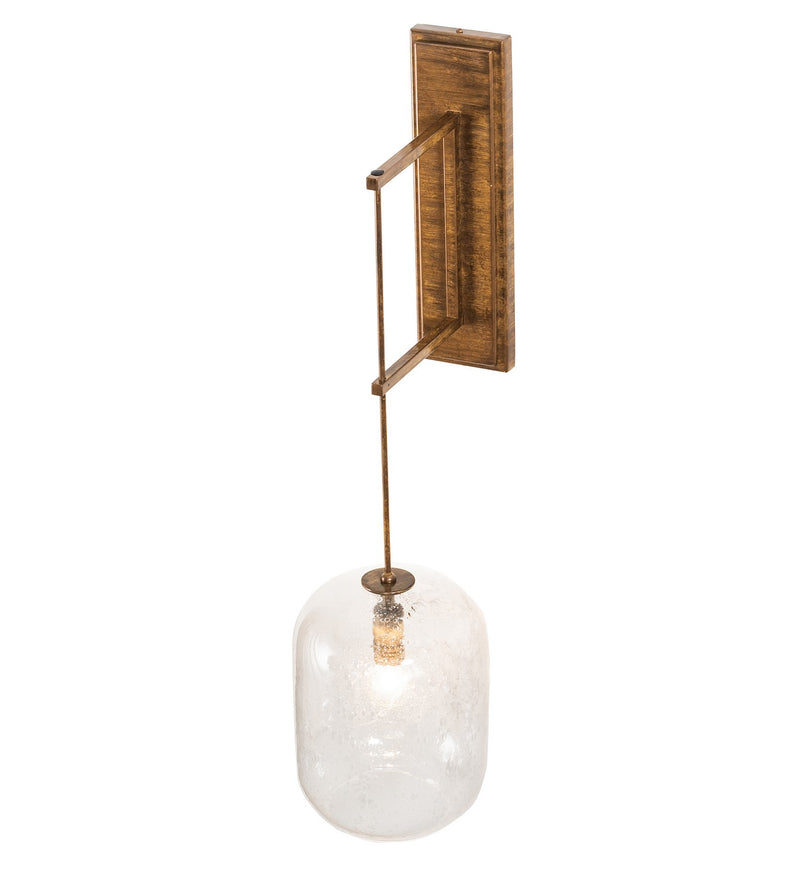 Meyda Tiffany 253445 LED Wall Sconce, Brushed Gold