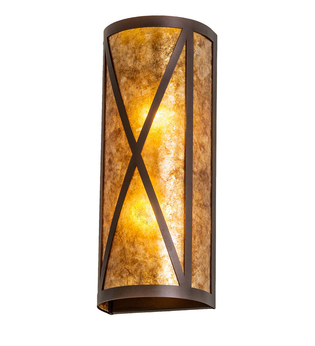 Meyda Tiffany 253589 Two Light Wall Sconce, Mahogany Bronze