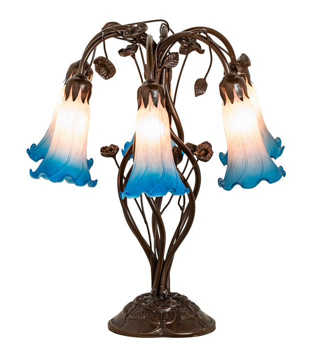 Meyda Tiffany 255811 Six Light Table Lamp, Mahogany Bronze