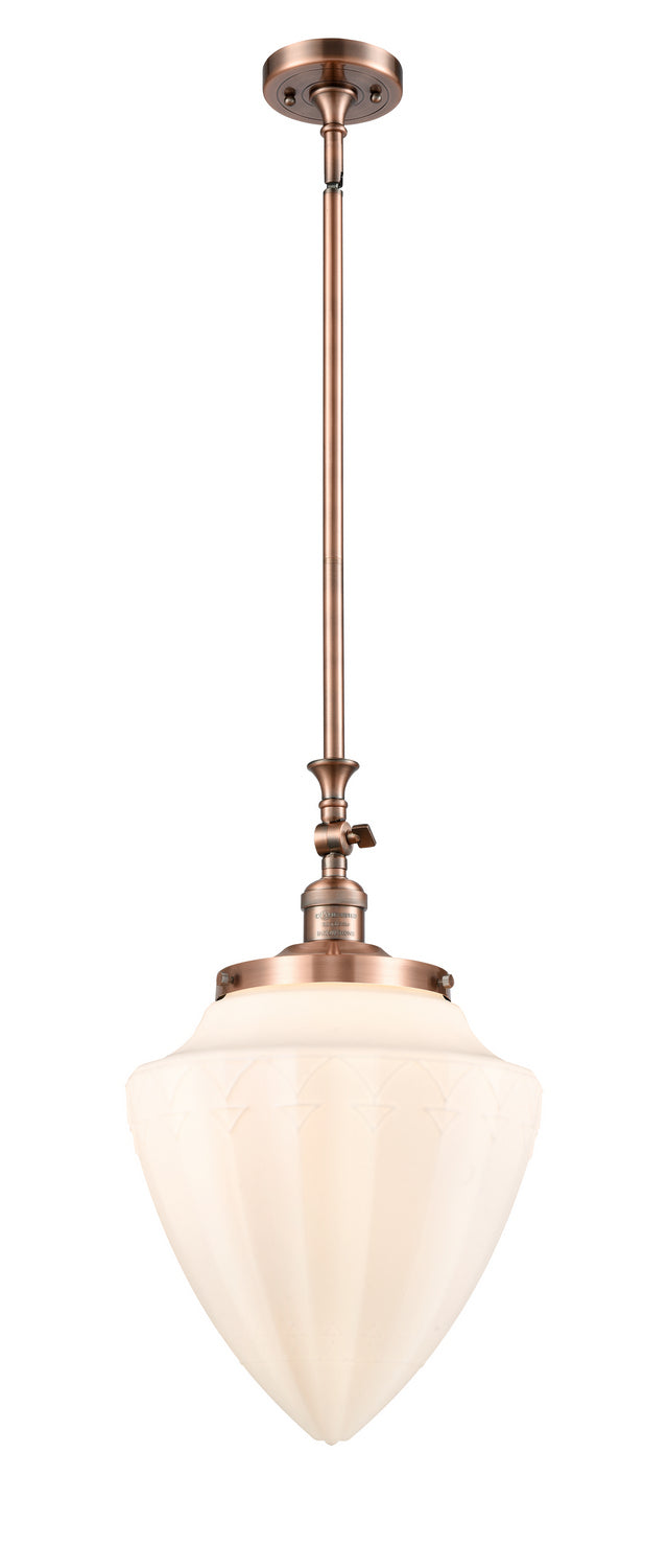 Innovations 206-AC-G661-12-LED LED Mini Pendant, Antique Copper