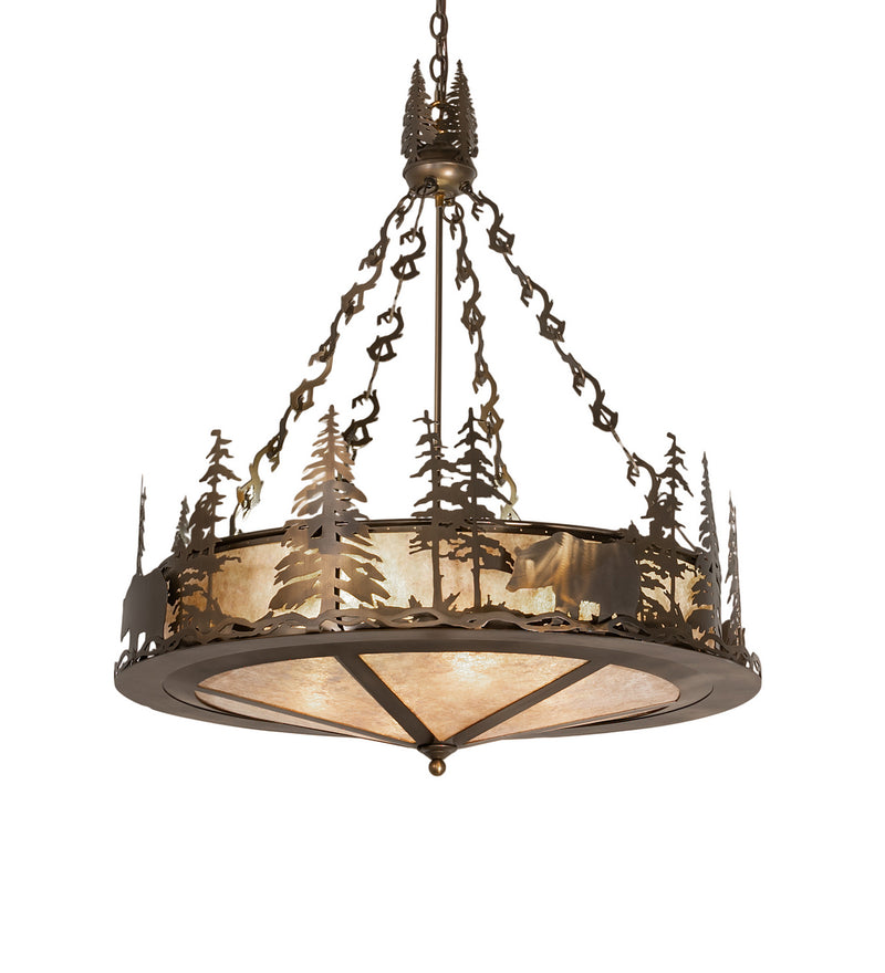 Meyda Tiffany 256362 Eight Light Pendant, Antique Copper