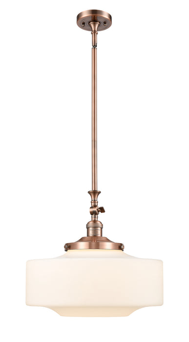 Innovations 206-AC-G691-16 One Light Mini Pendant, Antique Copper