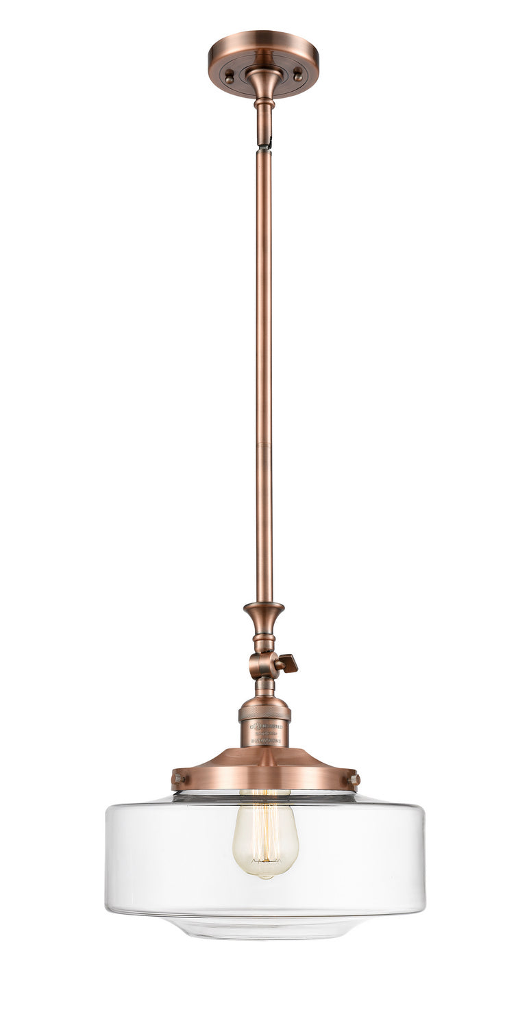 Innovations 206-AC-G692-12 One Light Mini Pendant, Antique Copper