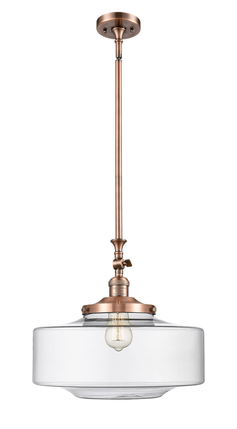 Innovations 206-AC-G692-16 One Light Mini Pendant, Antique Copper